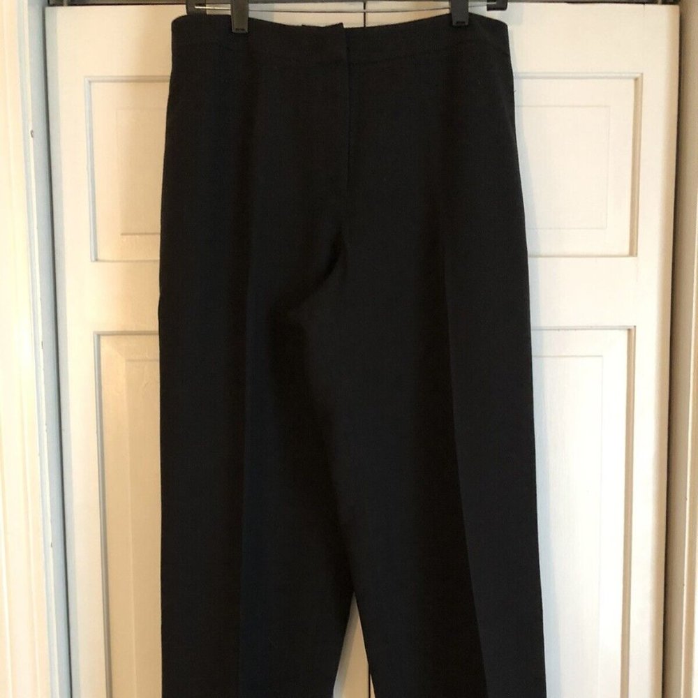 Talbots Dress Pants Black Size 12 Wool